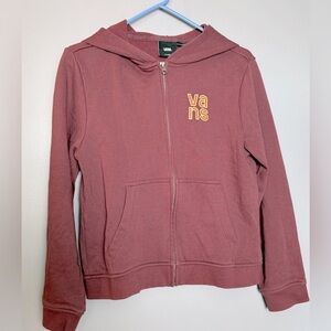 Vans Off The Wall Van Doren Ridge Full Zip Hoodie Unisex Kids Sz XL 19" PTP